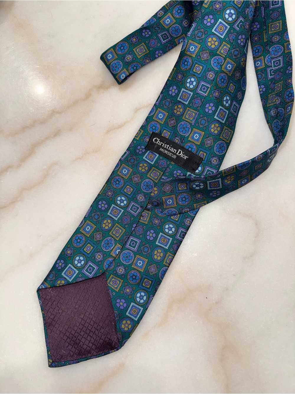 Christian Dior vintage silk tie